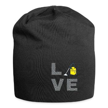 Staubsauger Reinigung Reinigungskraft Geschenk - Jersey-Beanie - Schwarz - Vorne