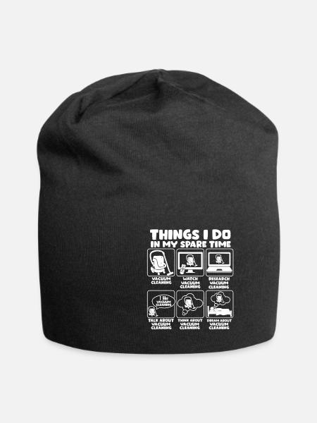 Vacuum Cleaner Cleaning Power Gift - Jersey Beanie - black