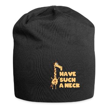 Ich Habe So Einen Hals - Jersey-Beanie - Schwarz - Vorne