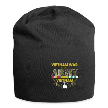 Vétéran du Vietnam - Bonnet en jersey - noir - Devant