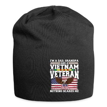 Vétéran du Vietnam - Bonnet en jersey - noir - Devant