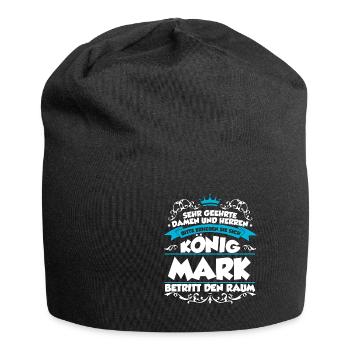 Mark Name Design - Jersey-Beanie - Schwarz - Vorne