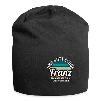 Franz - Jersey-Beanie - Schwarz - Vorne