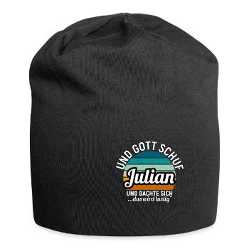 Julian - Jersey-Beanie - Schwarz - Vorne