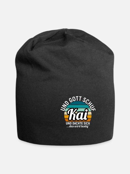 Kai - Jersey-Beanie - Schwarz