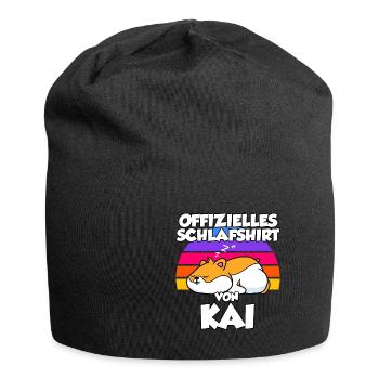 Offizielles Schlafshirt Von Kai - Jersey-Beanie - Schwarz - Vorne