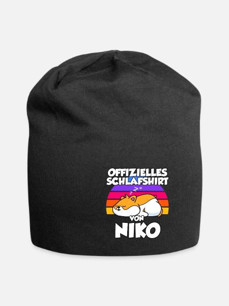 Offizielles Schlafshirt Von Niko - Jersey-Beanie - Schwarz