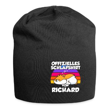 Offizielles Schlafshirt Von Richard - Jersey-Beanie - Schwarz - Vorne