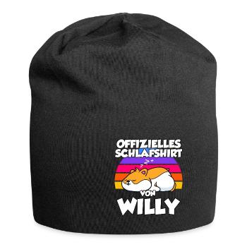 Offizielles Schlafshirt Von Willy - Jersey-Beanie - Schwarz - Vorne