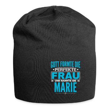 Marie Name Design - Jersey Beanie - black - Front