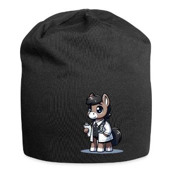 Cute Horse Doctor - Jersey Beanie - black - Front