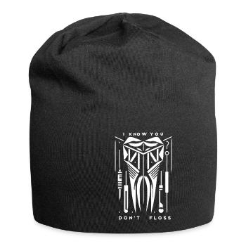 I Know You Don't Floss 15 - Jersey-Beanie - Schwarz - Vorne