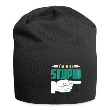 Funny quote - Jersey Beanie - black - Front