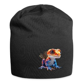 Gecko - Jersey-Beanie - Schwarz - Vorne