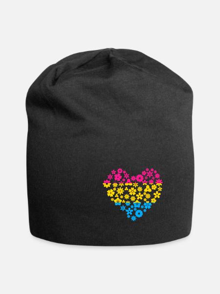 Pansexual Flagge Pride - Jersey-Beanie - Schwarz