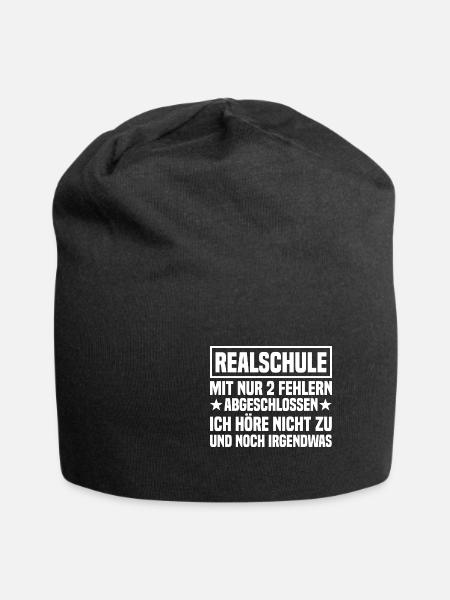 Realschule abgeschlossen Realschulabschluss - Jersey-Beanie - Schwarz