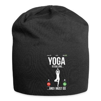 Meditation, Zen Yoga and Pilates - Jersey Beanie - black - Front