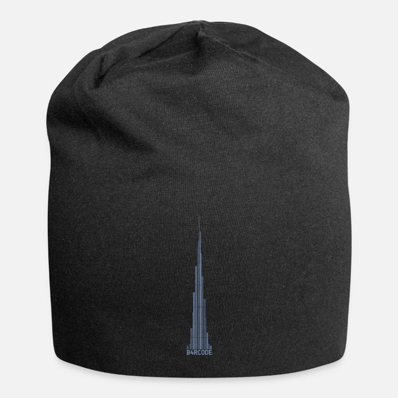 B4RCODE. Dubaï - Bonnet en jersey - noir