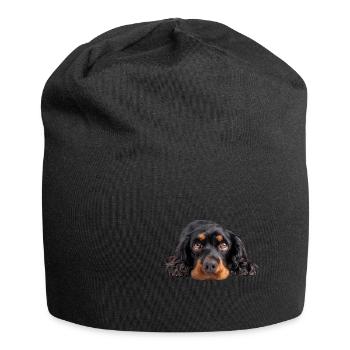 Cocker Spaniel - Jersey-Beanie - Schwarz - Vorne