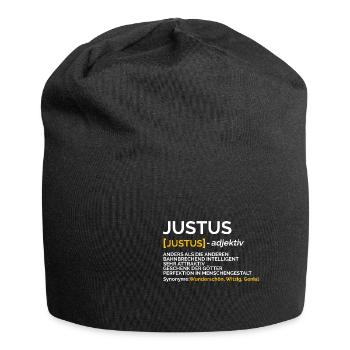 Justus - Jersey-Beanie - Schwarz - Vorne