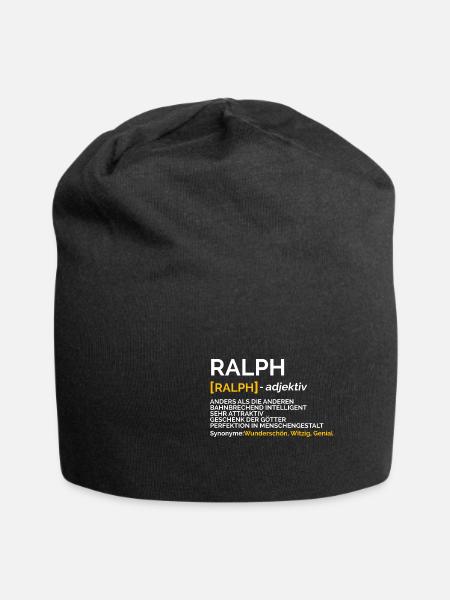 Ralph - Jersey-Beanie - Schwarz