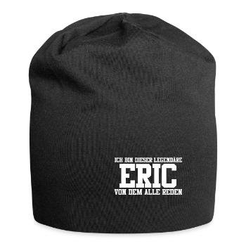 Eric Name Design - Jersey-Beanie - Schwarz - Vorne