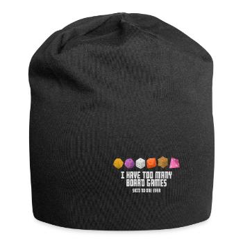 Brettspiel - Jersey-Beanie - Schwarz - Vorne