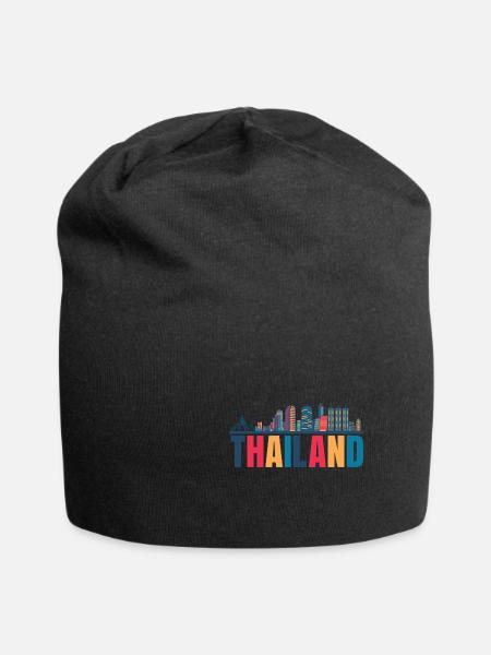 Thailand - Jersey-Beanie - Schwarz
