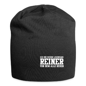 Reiner Name Design - Jersey-Beanie - Schwarz - Vorne