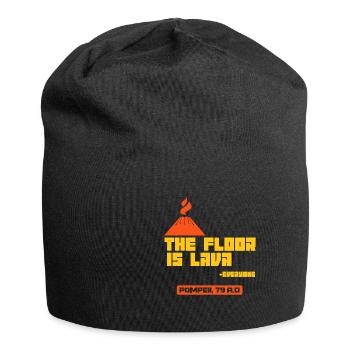 Pompeii soil lava volcano apocalypse wit gift - Jersey Beanie - black - Front
