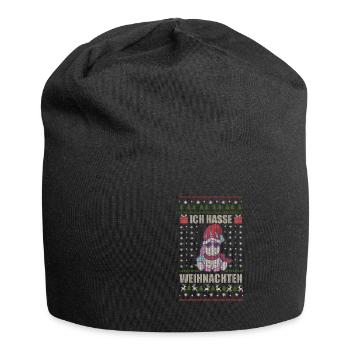 Anti Weihnachten Einhorn Ugly Christmas Geschenk - Jersey-Beanie - Schwarz - Vorne