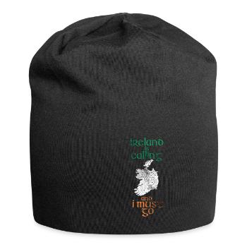 Irland - Jersey-Beanie - Schwarz - Vorne