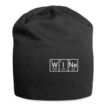 Wein - Jersey-Beanie - Schwarz - Vorne