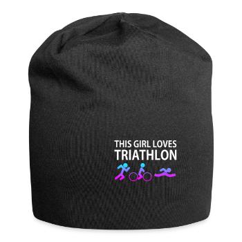Triathlon Triathlete Funny Gift Gift Idea - Jersey Beanie - black - Front