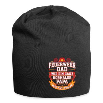 Fire Department Dad Father Gift saying - Jersey Beanie - black - Front
