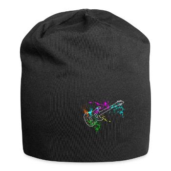 Gitarre - Jersey-Beanie - Schwarz - Vorne