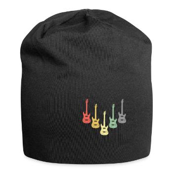 Gitarre - Jersey-Beanie - Schwarz - Vorne