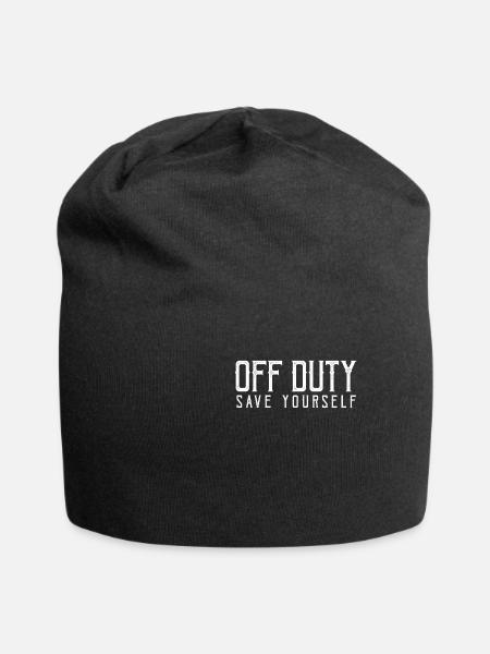 Polizei - Jersey-Beanie - Schwarz