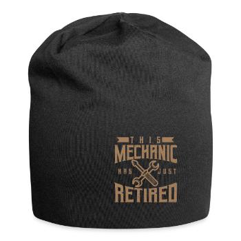 Rente Ruhestand Geschenk Rentner Rentnerin - Jersey-Beanie - Schwarz - Vorne