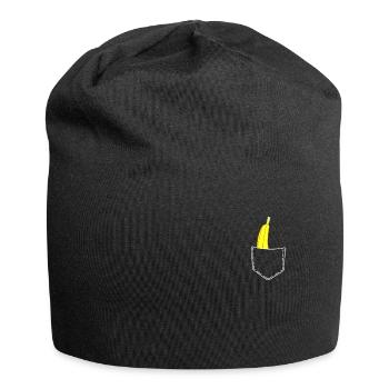 Banana In Pocket Fruit Eating Healthy Gift - Jersey Beanie - black - Front