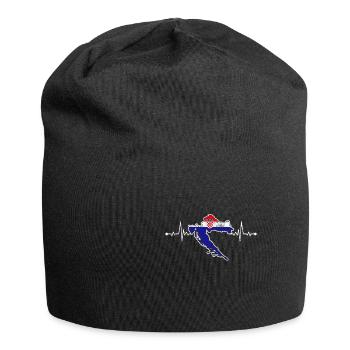 Kroatien - Jersey-Beanie - Schwarz - Vorne