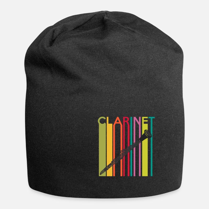Klarinette - Jersey-Beanie - Schwarz