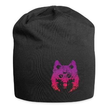 wolf - Jersey Beanie - black - Front
