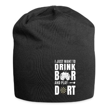 jeu de fléchettes - Bonnet en jersey - noir - Devant