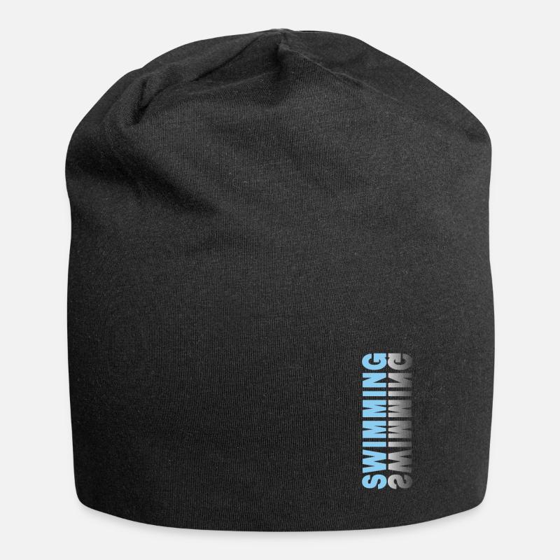 Schwimmen - Jersey-Beanie - Schwarz
