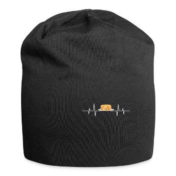 Pancake pancake pancake heartbeat - Jersey Beanie - black - Front
