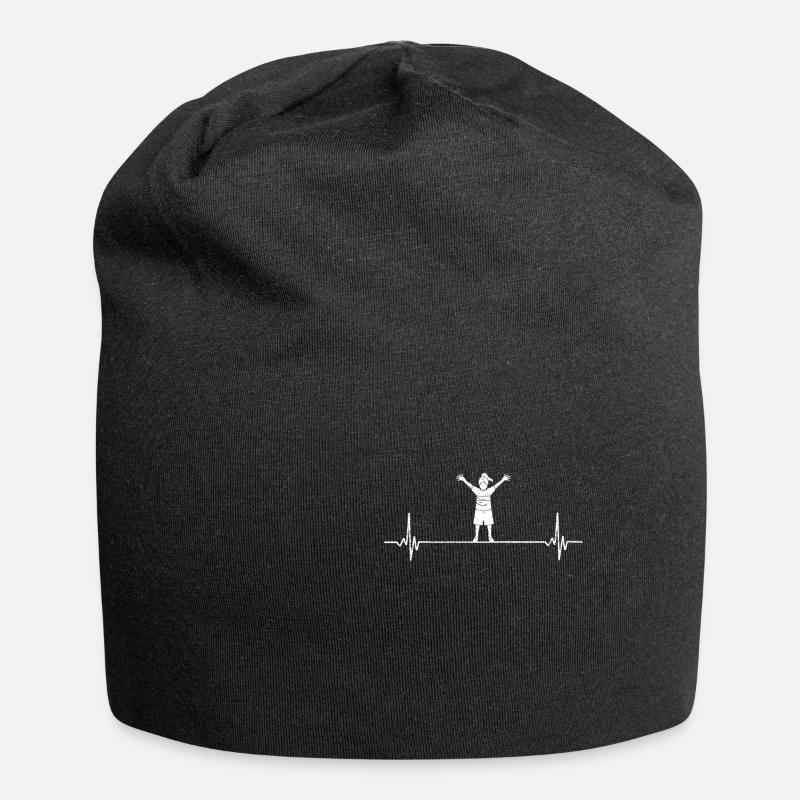 Schwester - Jersey-Beanie - Schwarz