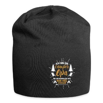 CAMPING CAMPER ZELTEN BERGE - Jersey-Beanie - Schwarz - Vorne