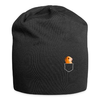 Guinea pig rodent guinea pig gift - Jersey Beanie - black - Front