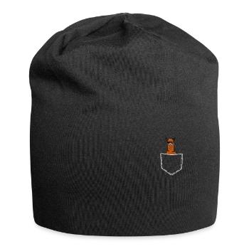 Sac en alpaga Jeu de mots cadeaux amoureux Lama - Bonnet en jersey - noir - Devant